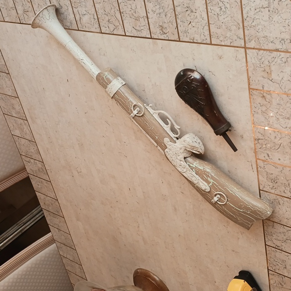 Pirates "Model" "blunderbuss", wood- metal-W/powder Holder/Nice Decor Peice/New - Picture 8 of 11